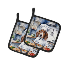 Load image into Gallery viewer, American English Coonhound The Chef Pot Holders - Set of 2 Decorative Kitchen Helpers | Made in the USA