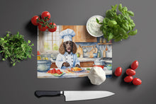 Load image into Gallery viewer, American Water Spaniel The Chef Glass Cutting Boards – Durable, Decorative Kitchen Art