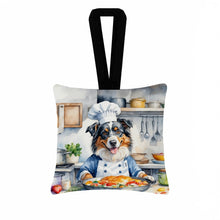 Load image into Gallery viewer, Australian Shepherd The Chef Hanging Square Fabric Ornament 3.5 × 3.5