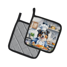 Load image into Gallery viewer, Australian Shepherd The Chef Pot Holders - Set of 2 Decorative Kitchen Helpers | Made in the USA