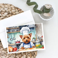 Load image into Gallery viewer, Australian Terrier The Chef Greeting Cards - Blank Note Cards – 8-Pack of Artist-Designed Cards with Envelopes