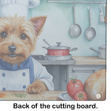 Load image into Gallery viewer, Australian Terrier The Chef Glass Cutting Boards – Durable, Decorative Kitchen Art