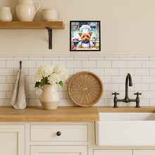 Load image into Gallery viewer, Australian Terrier The Chef Framed Metal Print
