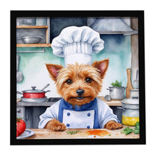 Load image into Gallery viewer, Australian Terrier The Chef Framed Metal Print