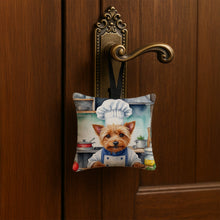 Load image into Gallery viewer, Australian Terrier The Chef Hanging Square Fabric Ornament 3.5 × 3.5