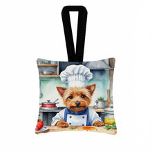 Load image into Gallery viewer, Australian Terrier The Chef Hanging Square Fabric Ornament 3.5 × 3.5