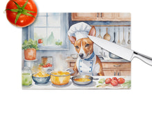Load image into Gallery viewer, Basenji The Chef Glass Cutting Boards – Durable, Decorative Kitchen Art