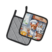 Load image into Gallery viewer, Basenji The Chef Pot Holders - Set of 2 Decorative Kitchen Helpers | Made in the USA