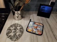Load image into Gallery viewer, Basenji The Chef Pot Holders - Set of 2 Decorative Kitchen Helpers | Made in the USA