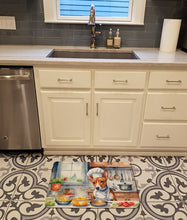 Load image into Gallery viewer, Basenji The Chef Memory Foam Kitchen Mat
