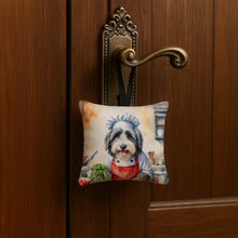 Load image into Gallery viewer, Bearded Collie The Chef Hanging Square Fabric Ornament 3.5 × 3.5