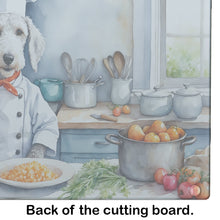 Load image into Gallery viewer, Bedlington Terrier The Chef Glass Cutting Boards – Durable, Decorative Kitchen Art