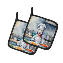 Load image into Gallery viewer, Bedlington Terrier The Chef Pot Holders - Set of 2 Decorative Kitchen Helpers | Made in the USA