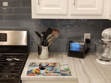 Load image into Gallery viewer, Belgian Malinois The Chef Glass Cutting Boards – Durable, Decorative Kitchen Art