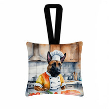 Load image into Gallery viewer, Belgian Malinois The Chef Hanging Square Fabric Ornament 3.5 × 3.5