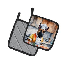Load image into Gallery viewer, Belgian Malinois The Chef Pot Holders - Set of 2 Decorative Kitchen Helpers | Made in the USA
