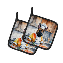 Load image into Gallery viewer, Belgian Malinois The Chef Pot Holders - Set of 2 Decorative Kitchen Helpers | Made in the USA