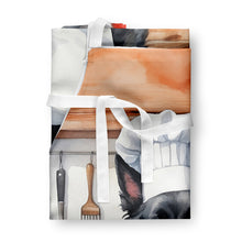 Load image into Gallery viewer, Belgian Sheepdog The Chef Apron – Artist-Designed Kitchen, BBQ &amp; Craft Apron
