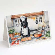 Load image into Gallery viewer, Belgian Sheepdog The Chef Greeting Cards - Blank Note Cards – 8-Pack of Artist-Designed Cards with Envelopes