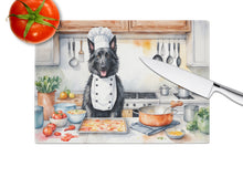 Load image into Gallery viewer, Belgian Sheepdog The Chef Glass Cutting Boards – Durable, Decorative Kitchen Art
