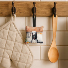 Load image into Gallery viewer, Belgian Sheepdog The Chef Hanging Square Fabric Ornament 3.5 × 3.5