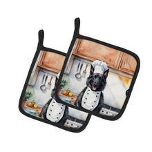 Load image into Gallery viewer, Belgian Sheepdog The Chef Pot Holders - Set of 2 Decorative Kitchen Helpers | Made in the USA
