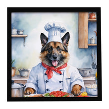 Load image into Gallery viewer, Belgian Tervuren The Chef Framed Metal Print