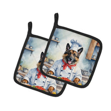 Load image into Gallery viewer, Belgian Tervuren The Chef Pot Holders - Set of 2 Decorative Kitchen Helpers | Made in the USA