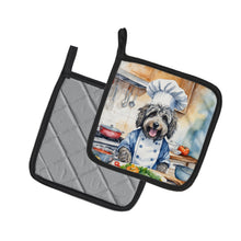Load image into Gallery viewer, Bergamasco Sheepdog The Chef Pot Holders - Set of 2 Decorative Kitchen Helpers | Made in the USA