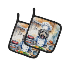 Load image into Gallery viewer, Bergamasco Sheepdog The Chef Pot Holders - Set of 2 Decorative Kitchen Helpers | Made in the USA