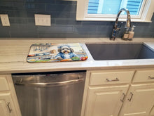 Load image into Gallery viewer, Bergamasco Sheepdog The Chef Dish Drying Mat