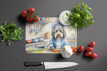 Load image into Gallery viewer, Bergamasco Sheepdog The Chef Glass Cutting Boards – Durable, Decorative Kitchen Art