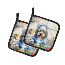 Load image into Gallery viewer, Bergamasco Sheepdog The Chef Pot Holders - Set of 2 Decorative Kitchen Helpers | Made in the USA