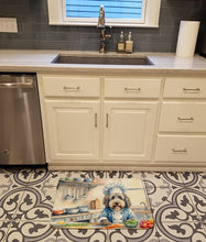 Load image into Gallery viewer, Bergamasco Sheepdog The Chef Memory Foam Kitchen Mat