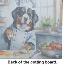 Load image into Gallery viewer, Bernese Mountain Dog The Chef Glass Cutting Boards – Durable, Decorative Kitchen Art