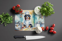 Load image into Gallery viewer, Bernese Mountain Dog The Chef Glass Cutting Boards – Durable, Decorative Kitchen Art
