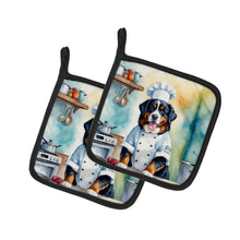 Load image into Gallery viewer, Bernese Mountain Dog The Chef Pot Holders - Set of 2 Decorative Kitchen Helpers | Made in the USA