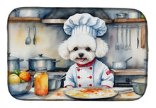 Load image into Gallery viewer, Bichon Frise The Chef Dish Drying Mat
