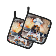 Load image into Gallery viewer, Bloodhound The Chef Pot Holders - Set of 2 Decorative Kitchen Helpers | Made in the USA
