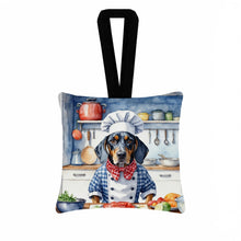 Load image into Gallery viewer, Bluetick Coonhound The Chef Hanging Square Fabric Ornament 3.5 × 3.5
