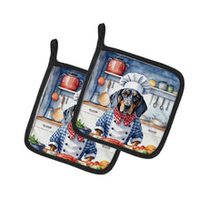 Load image into Gallery viewer, Bluetick Coonhound The Chef Pot Holders - Set of 2 Decorative Kitchen Helpers | Made in the USA