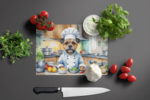 Load image into Gallery viewer, Border Terrier The Chef Glass Cutting Boards – Durable, Decorative Kitchen Art