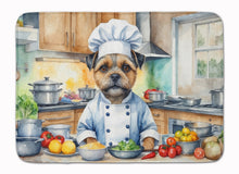 Load image into Gallery viewer, Border Terrier The Chef Memory Foam Kitchen Mat