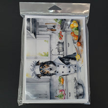 Load image into Gallery viewer, Borzoi The Chef Greeting Cards - Blank Note Cards – 8-Pack of Artist-Designed Cards with Envelopes