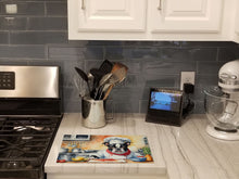 Load image into Gallery viewer, Boston Terrier The Chef Glass Cutting Boards – Durable, Decorative Kitchen Art