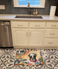 Load image into Gallery viewer, Boston Terrier The Chef Memory Foam Kitchen Mat