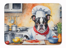Load image into Gallery viewer, Boston Terrier The Chef Memory Foam Kitchen Mat