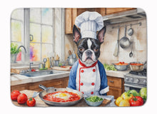 Load image into Gallery viewer, Boston Terrier The Chef Memory Foam Kitchen Mat