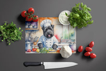 Load image into Gallery viewer, Bouvier des Flandres The Chef Glass Cutting Boards – Durable, Decorative Kitchen Art