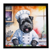 Load image into Gallery viewer, Bouvier des Flandres The Chef Framed Metal Print